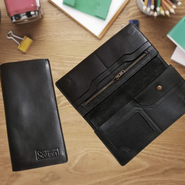 Double mobile long wallet black